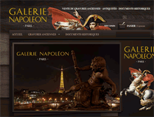 Tablet Screenshot of galerie-napoleon.com